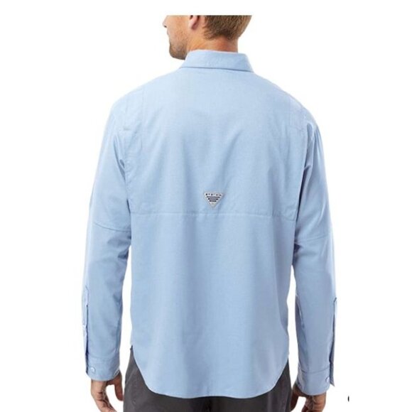 Columbia Tamiami II Shirt Men’s Size XL Tall Button Up Omni Shade Blue PFG 40 UP - Picture 2 of 11